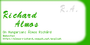 richard almos business card